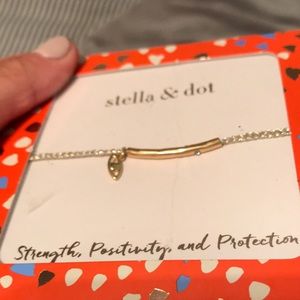 Wishing bracelet-evil eye, stella and dot silver